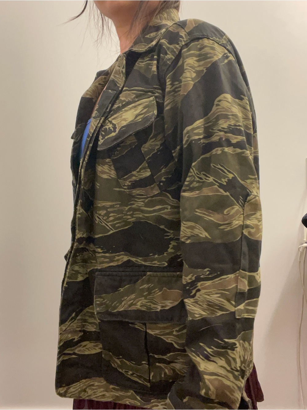 3sixteen Tigerstripe Camouflage Field Jacket in Olive & Black